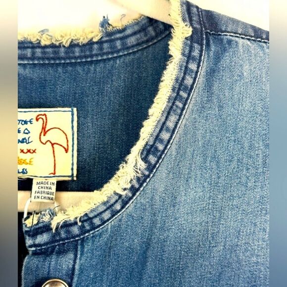 New Sandrine Rose X Free People Honored Original Demim Shirt/Dress - Picture 7 of 9